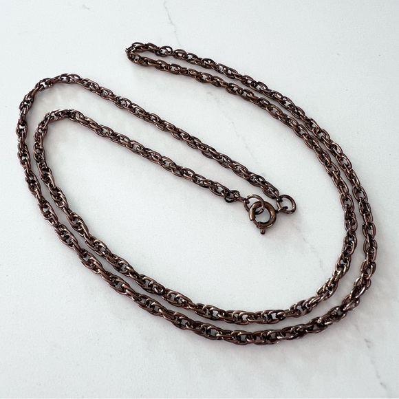 ⭐️ Copper Rope Chain Necklace - Picture 2 of 5